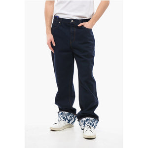 Burberry Dunkel gewaschene Denims mit weitem Bein