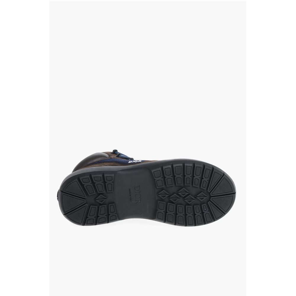 Dior HIKING-Stiefel aus Leder mit Segeltucheinsätzen