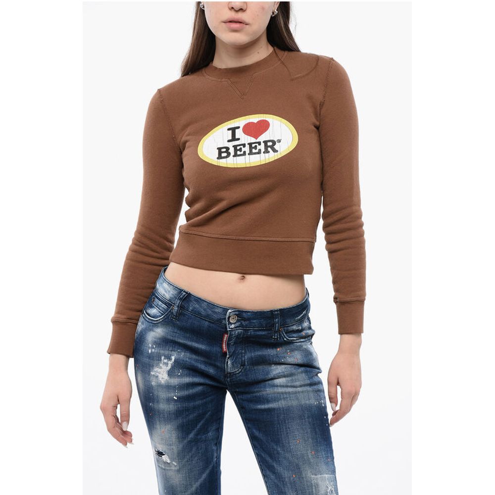 Dsquared² Sweatshirt mit Rundhalsausschnitt und Druck
