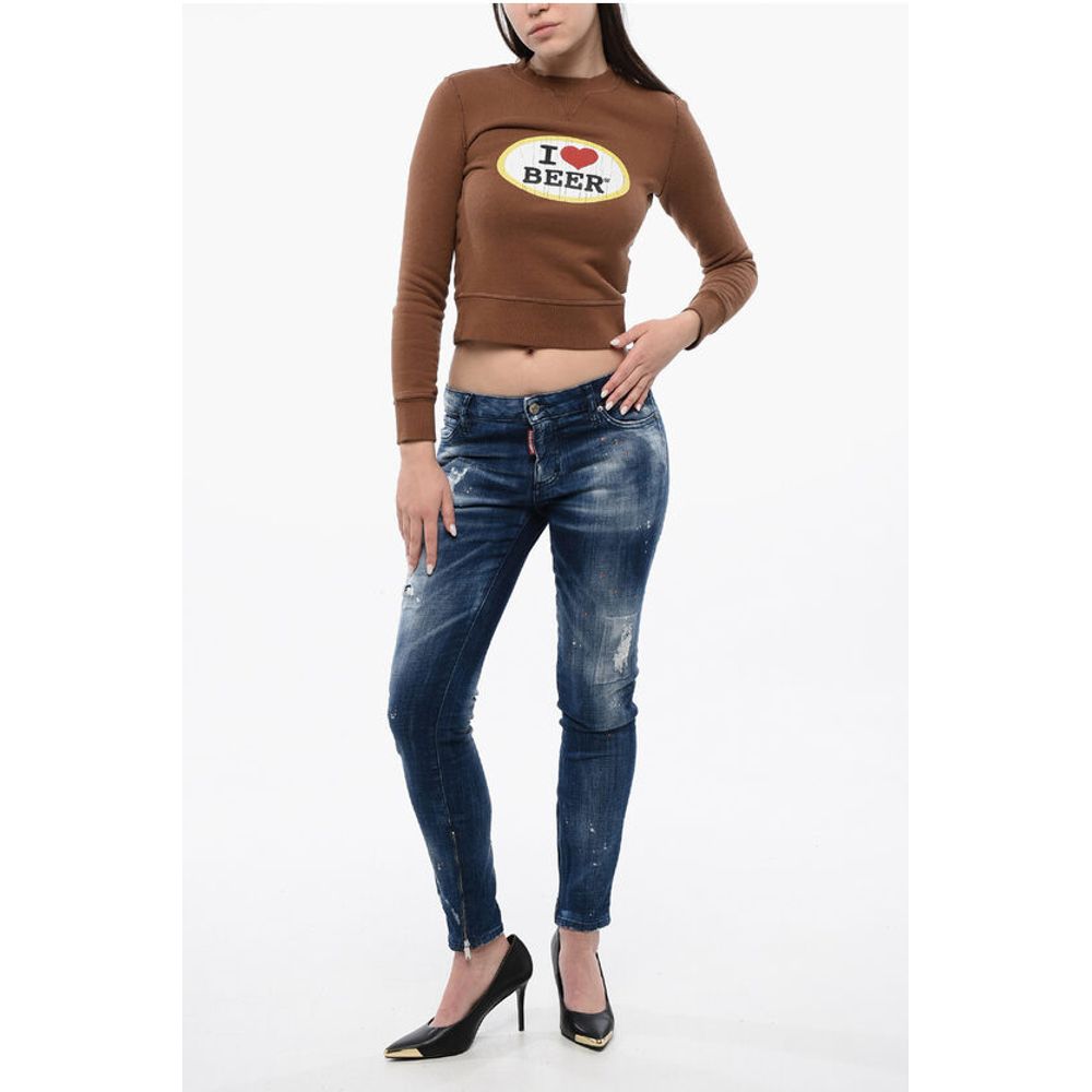 Dsquared² Sweatshirt mit Rundhalsausschnitt und Druck