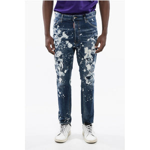 Dsquared² Distressed Denims mit langem Schritt und Relax Fit