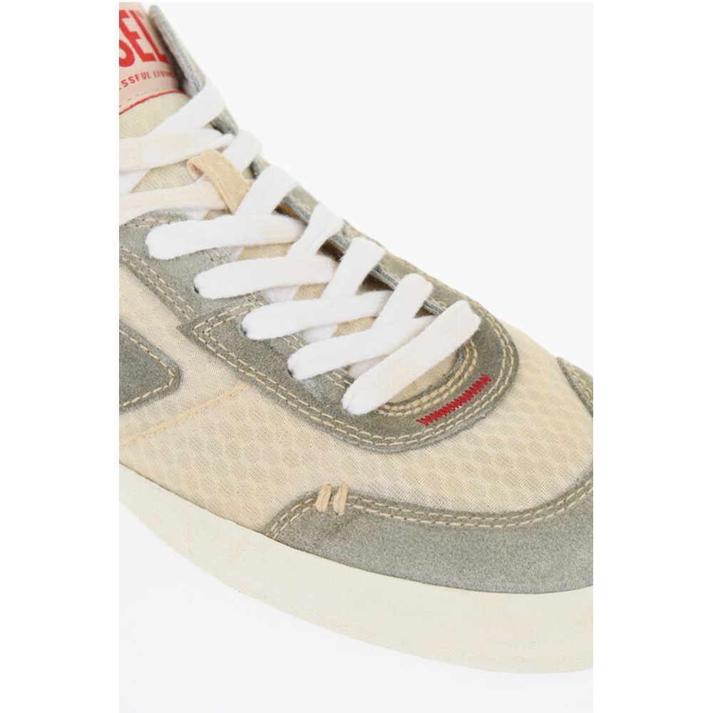 Diesel S-LEROJI Low Top Sneakers aus Wildleder und Stoff