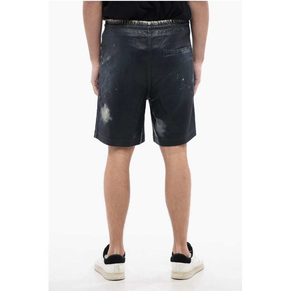 Diesel Acid-Wash-Effekt beschichtete Track Denim D-BOXY-S Shorts