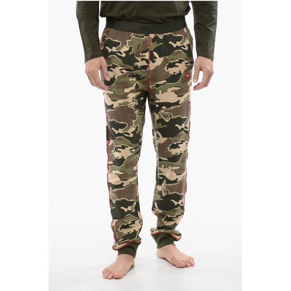 Diesel Langer Schlafanzug aus Stretch-Baumwolle UMSET-WILLIAM mit Camouflage-Pa