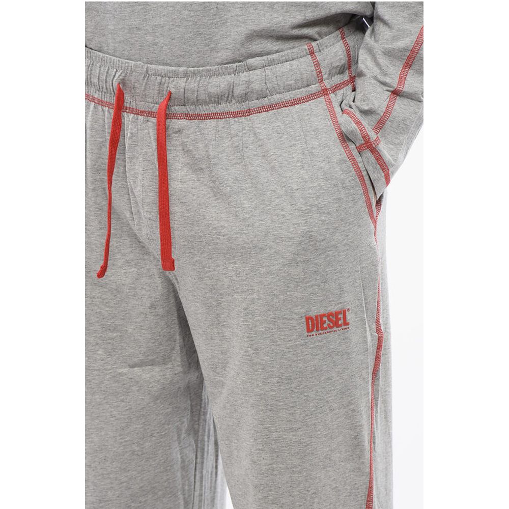 Diesel RED TAG Stretch-Baumwolle UMSET-WILLONG Langer Pyjama mit V