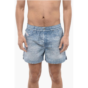 Diesel RED TAG Badeshorts BMBX-KEN-37 mit Denim-Effekt-Druck