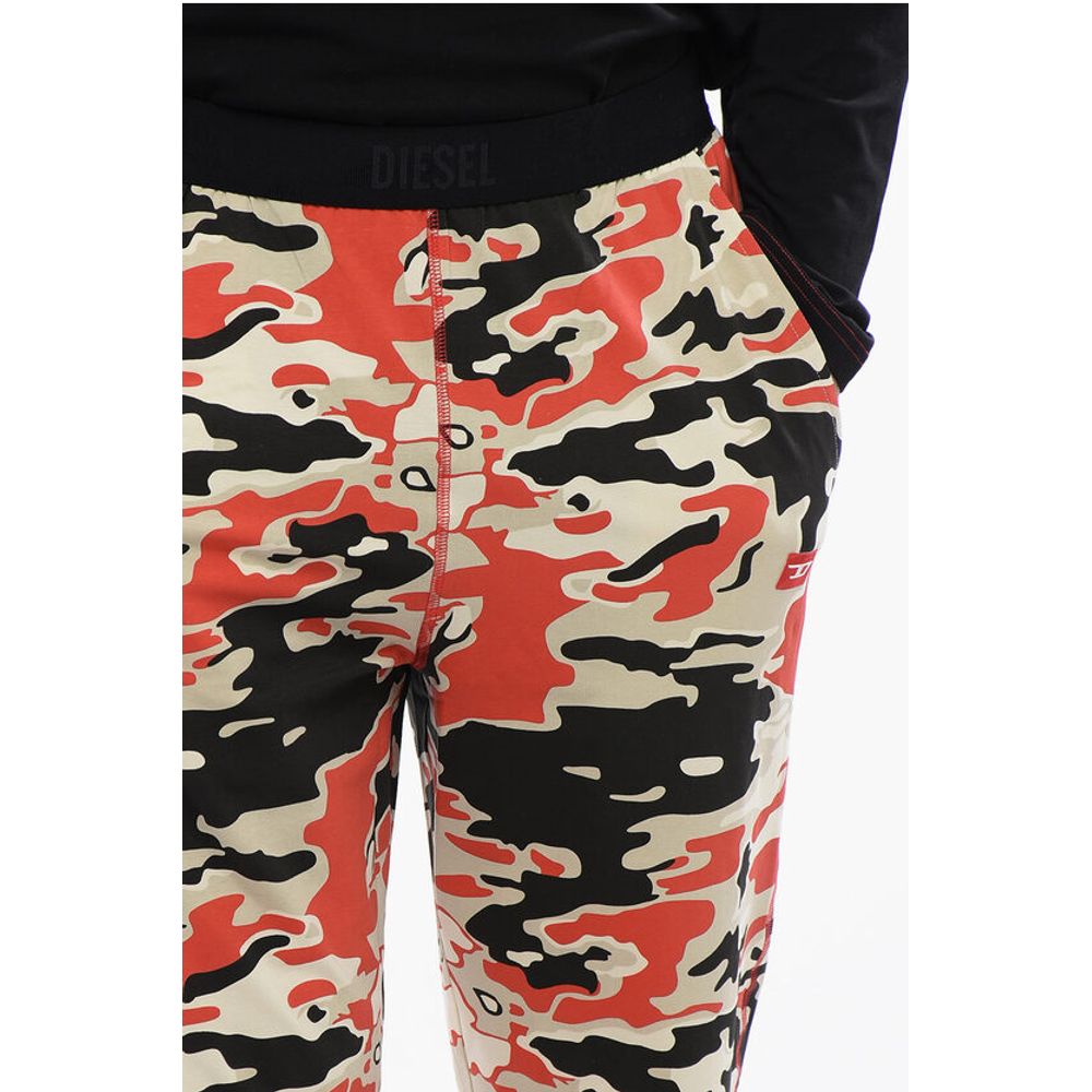 Diesel UMSET-WILLIAM Pyjama-Set aus Stretch-Baumwolle lang