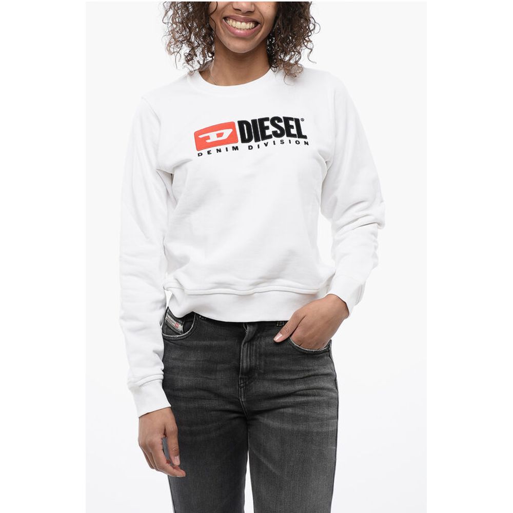 Diesel Sweatshirt mit Rundhalsausschnitt und Logo-Schriftzug