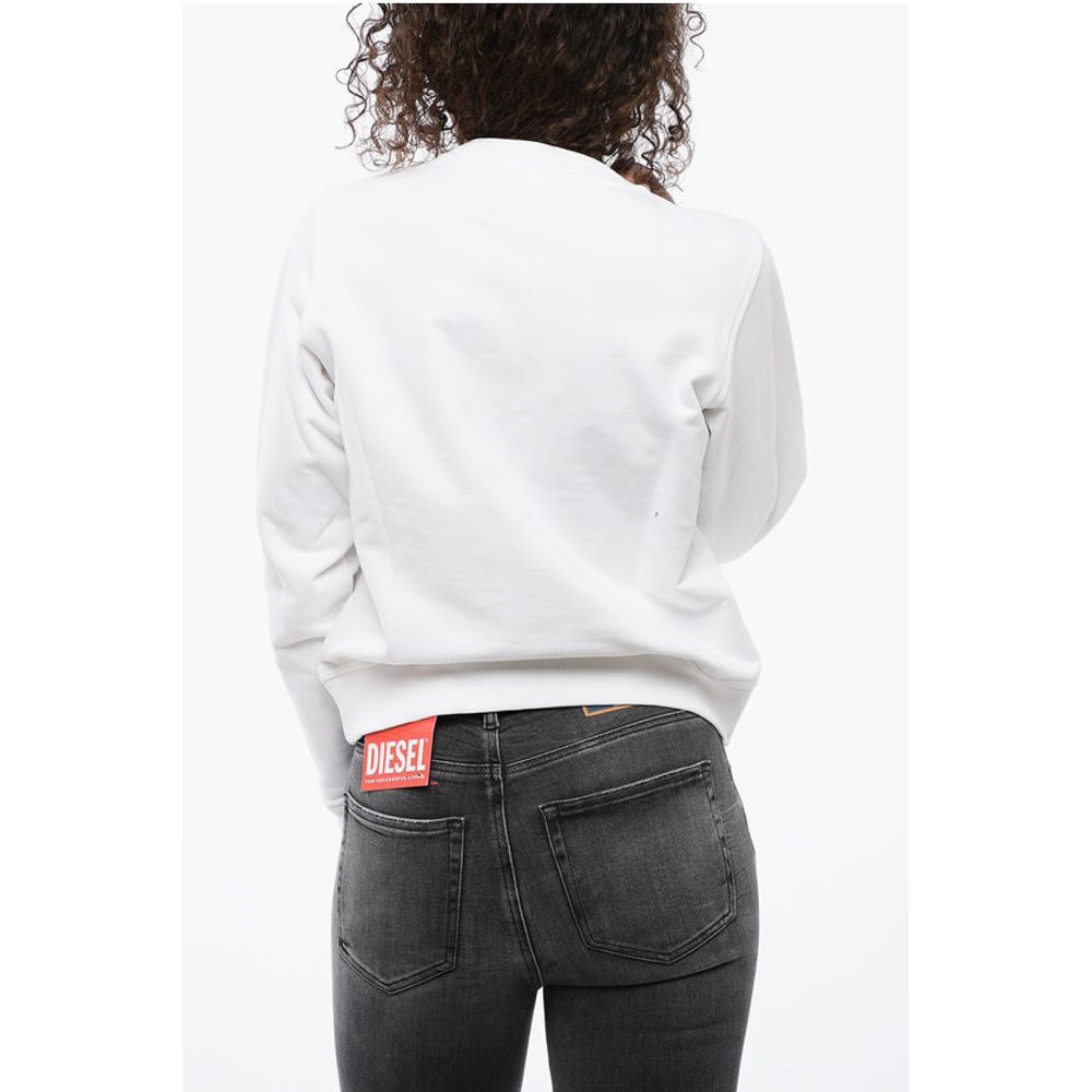 Diesel Sweatshirt mit Rundhalsausschnitt und Logo-Schriftzug