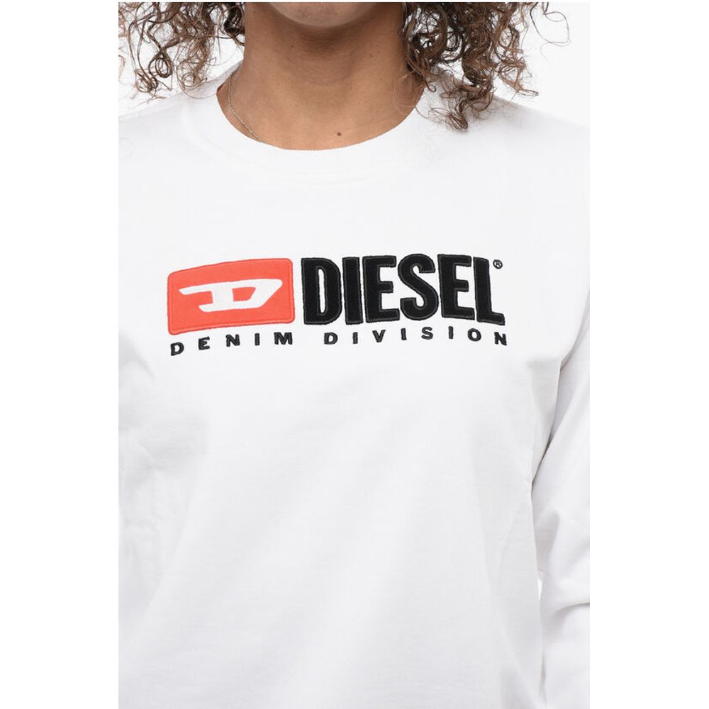 Diesel Sweatshirt mit Rundhalsausschnitt und Logo-Schriftzug