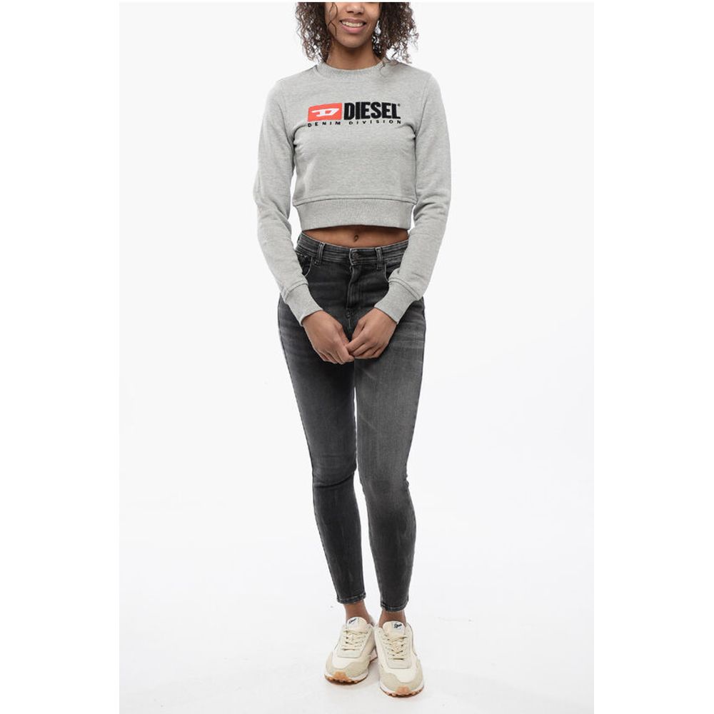 Diesel Sweatshirt mit Rundhalsausschnitt und Logo-Schriftzug