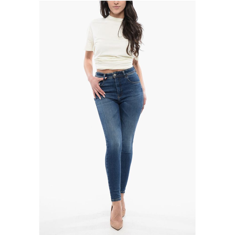 Diesel Hochtaillierte Stretch-Denim-Jeans SLANDY 11cm L.32