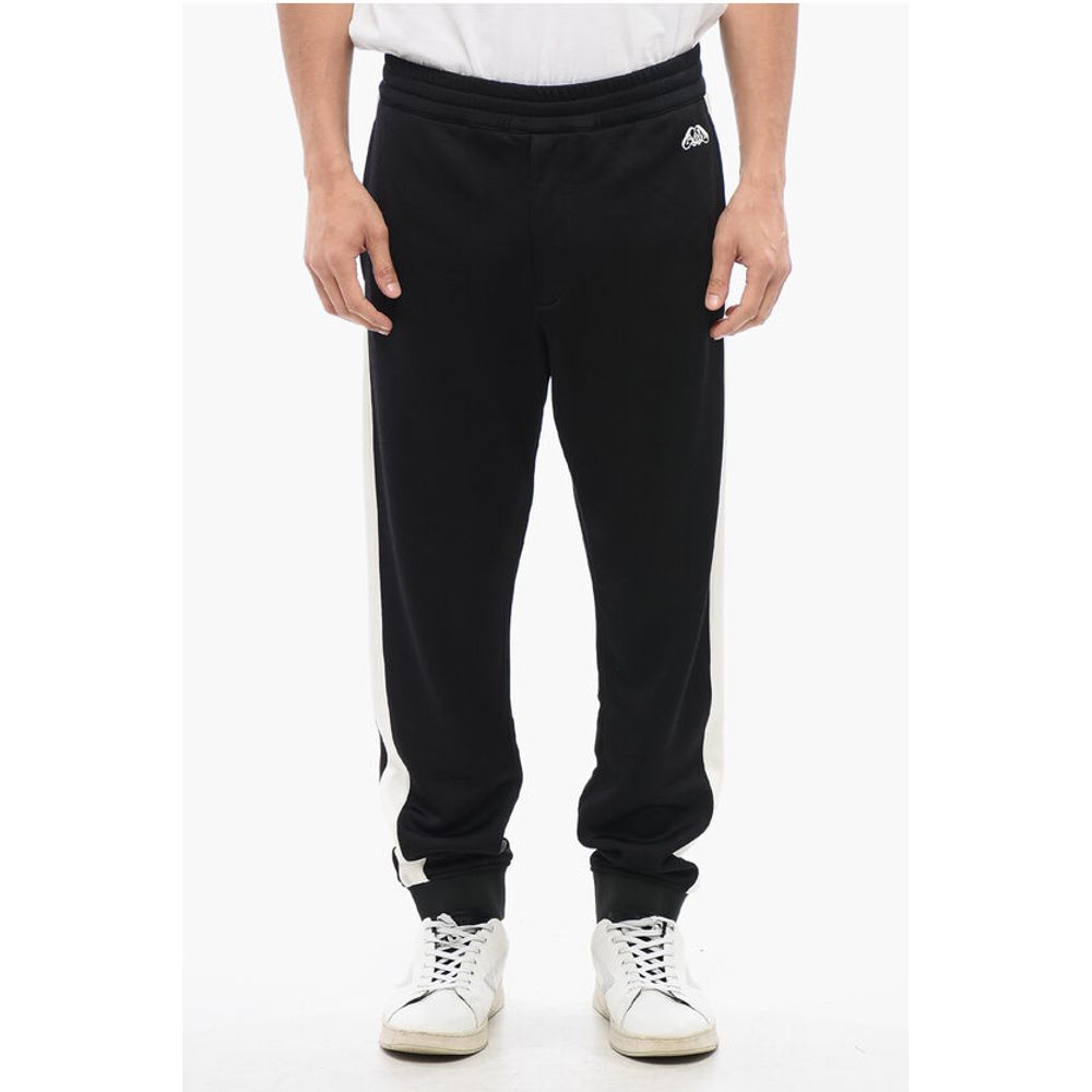 Alexander McQueen Sweatpants aus Baumwollmischgewebe mit Seitenbändern