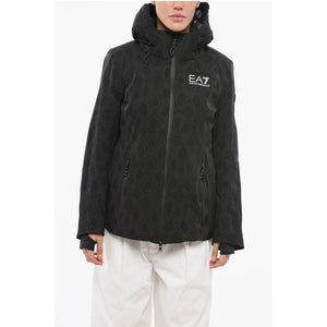 Armani EMPORIO Daunenjacke mit Logo-Kapuze