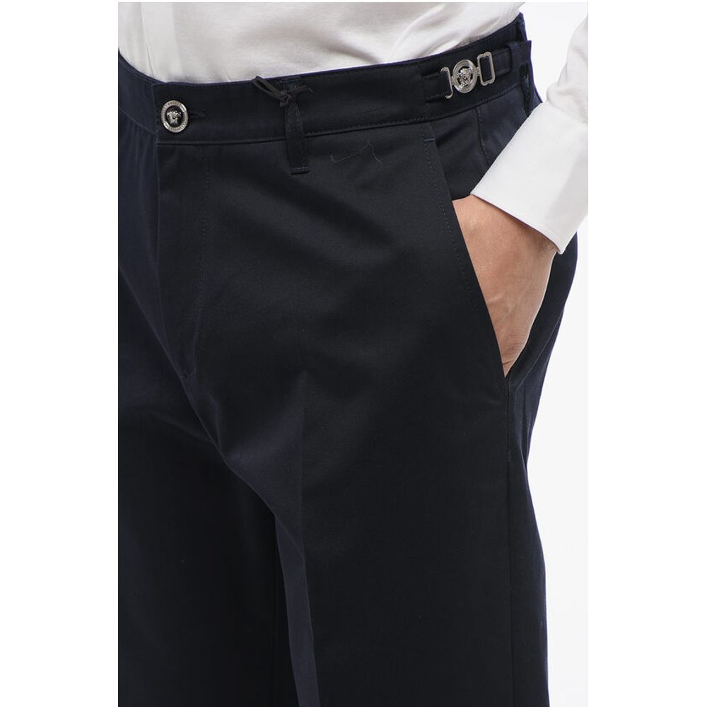 Versace Chinohose aus Baumwolle mit seitlichen Riegeln