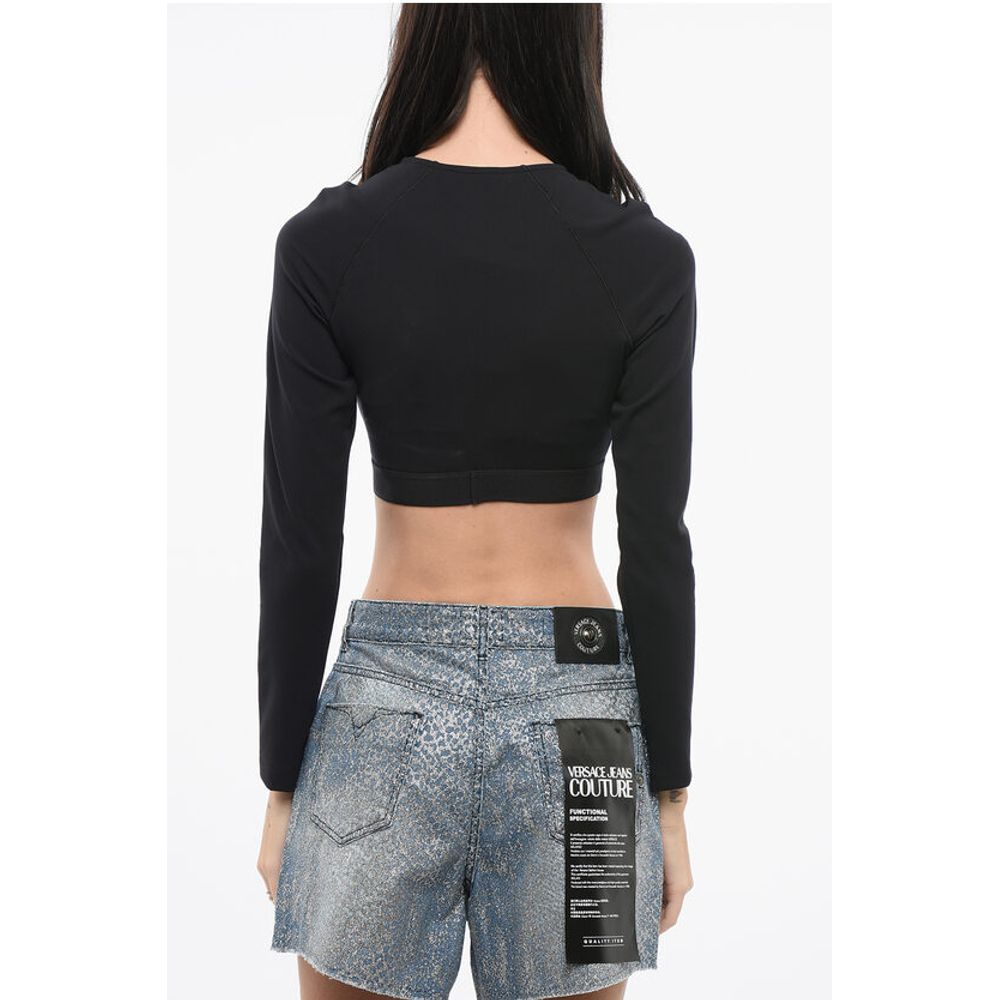 Versace Crop Top mit Logoband