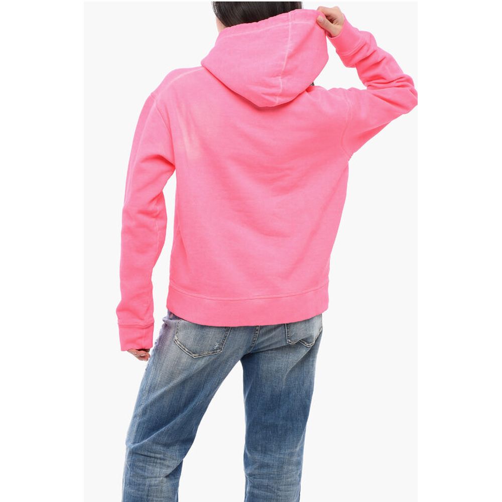 Dsquared² NEON ICON Hoodie aus gebürsteter Baumwolle