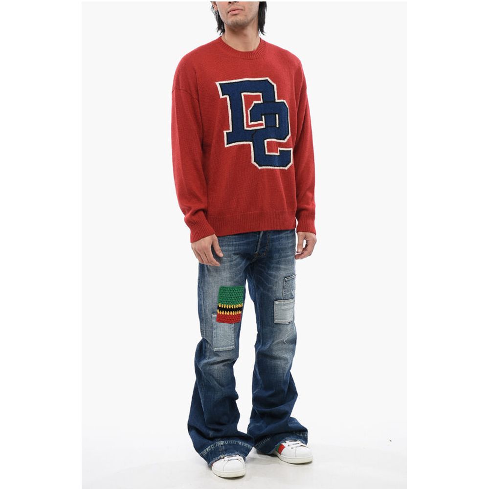 Dsquared² Pullover mit Rundhalsausschnitt und gesticktem Logo