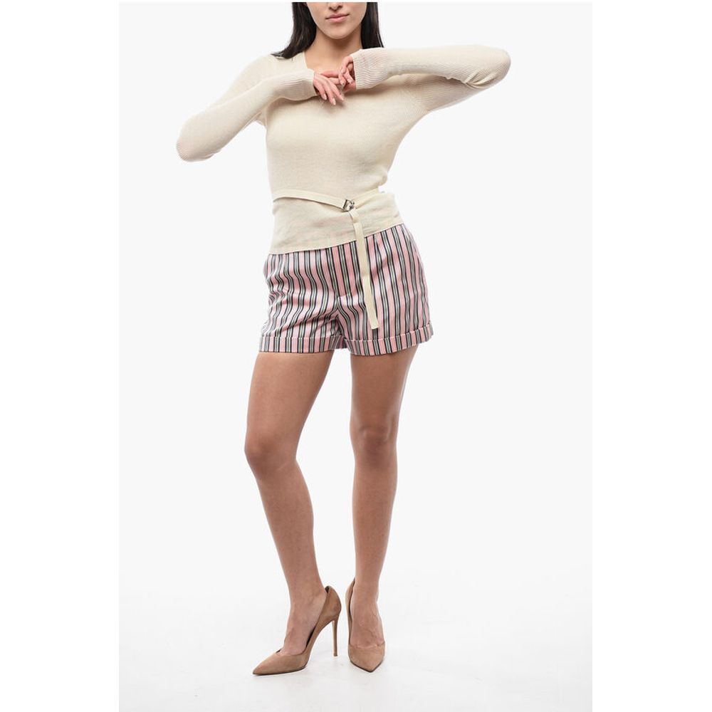 Dsquared² Baumwollpullover mit V-Ausschnitt und Schnürung