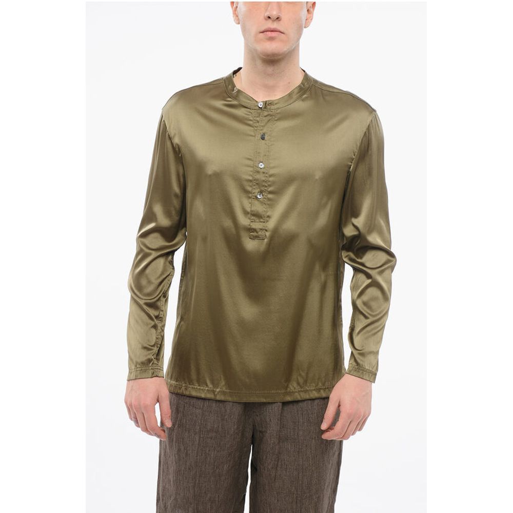 Tom Ford Langärmeliges Pyjama-Oberteil mit Knöpfen