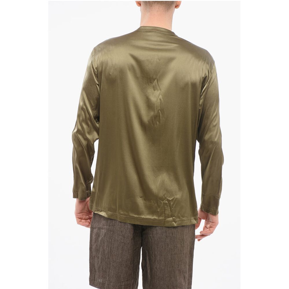 Tom Ford Langärmeliges Pyjama-Oberteil mit Knöpfen