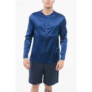 Tom Ford Langärmeliges Pyjama-Oberteil mit Knöpfen