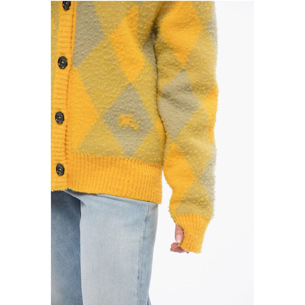Burberry Strickjacke aus Wolle mit Argyle-Muster