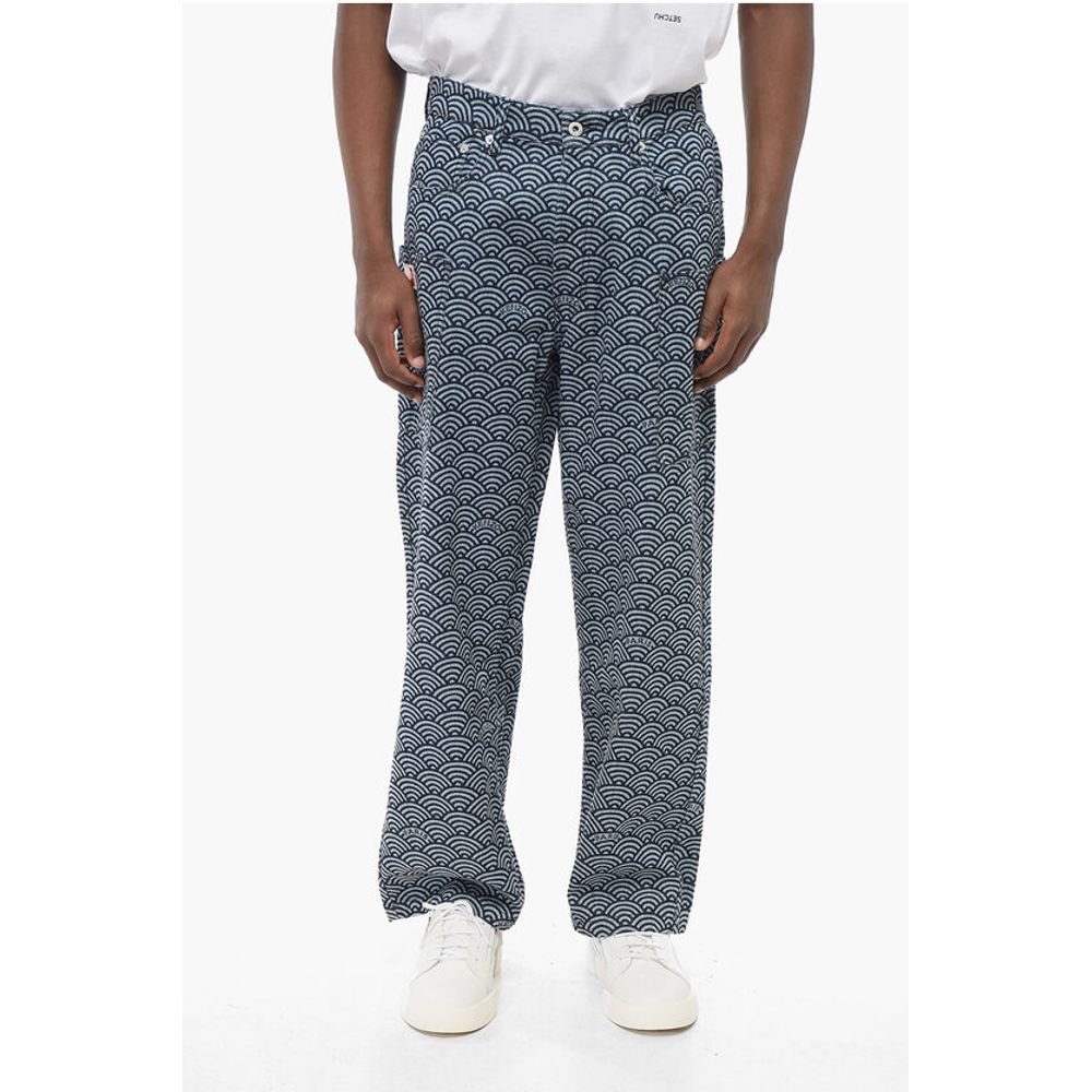 Kenzo 5-Taschen-Hose SEIGAIHA mit Regenbogenmotiv