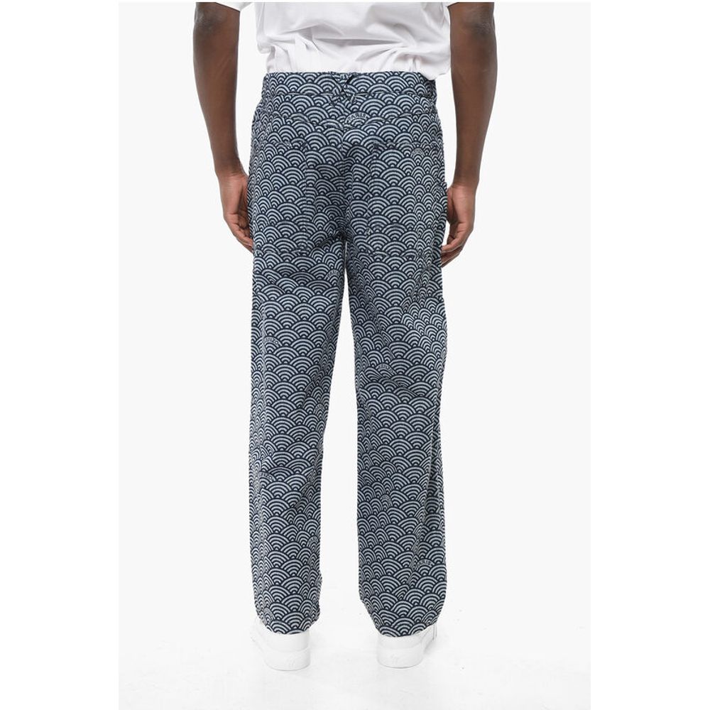 Kenzo 5-Taschen-Hose SEIGAIHA mit Regenbogenmotiv