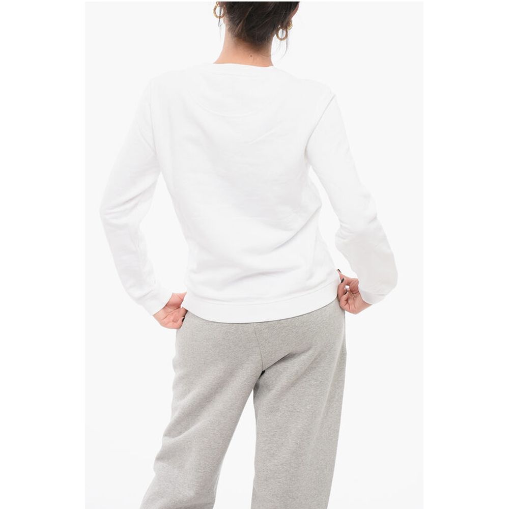 Kenzo Baumwoll-Sweatshirt mit Rundhalsausschnitt und gesticktem Logo
