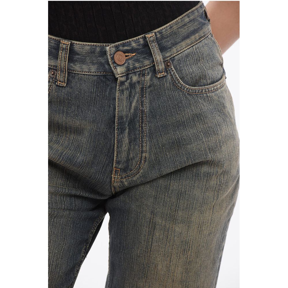 Balenciaga Vintage Washed Denim Shorts mit rohgeschnittenem Saum