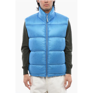 Jil Sander Ärmellose Daunenjacke aus recyceltem Nylon mit Frontreißverschluss