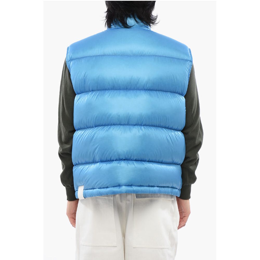 Jil Sander Ärmellose Daunenjacke aus recyceltem Nylon mit Frontreißverschluss