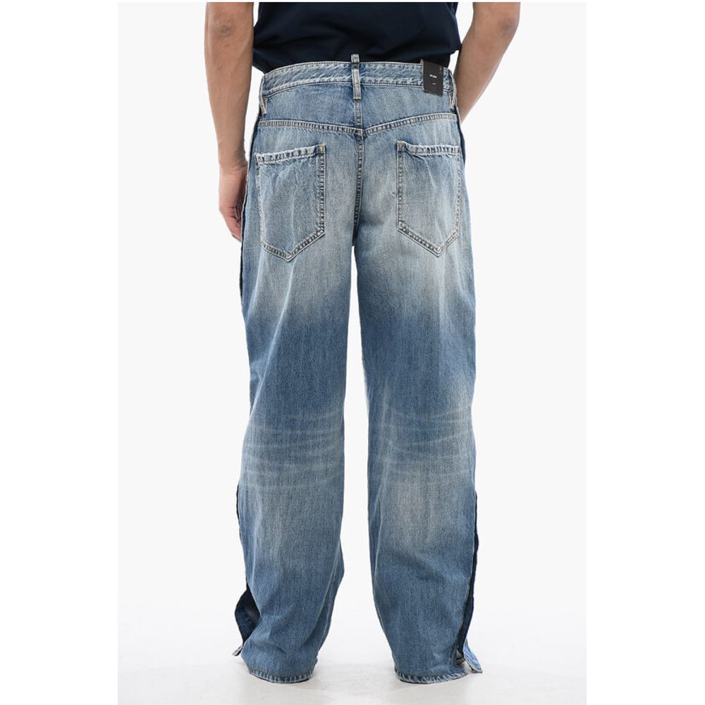 Dsquared² Gerade geschnittene BIG-Jeans mit Logobändern und seitlichen Knöpfen 27