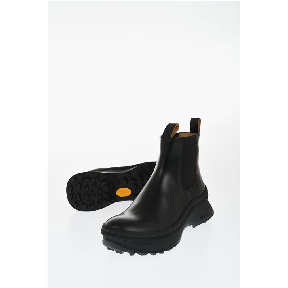 Jil Sander Chelsea Booties aus Leder mit Vibram-Sohle