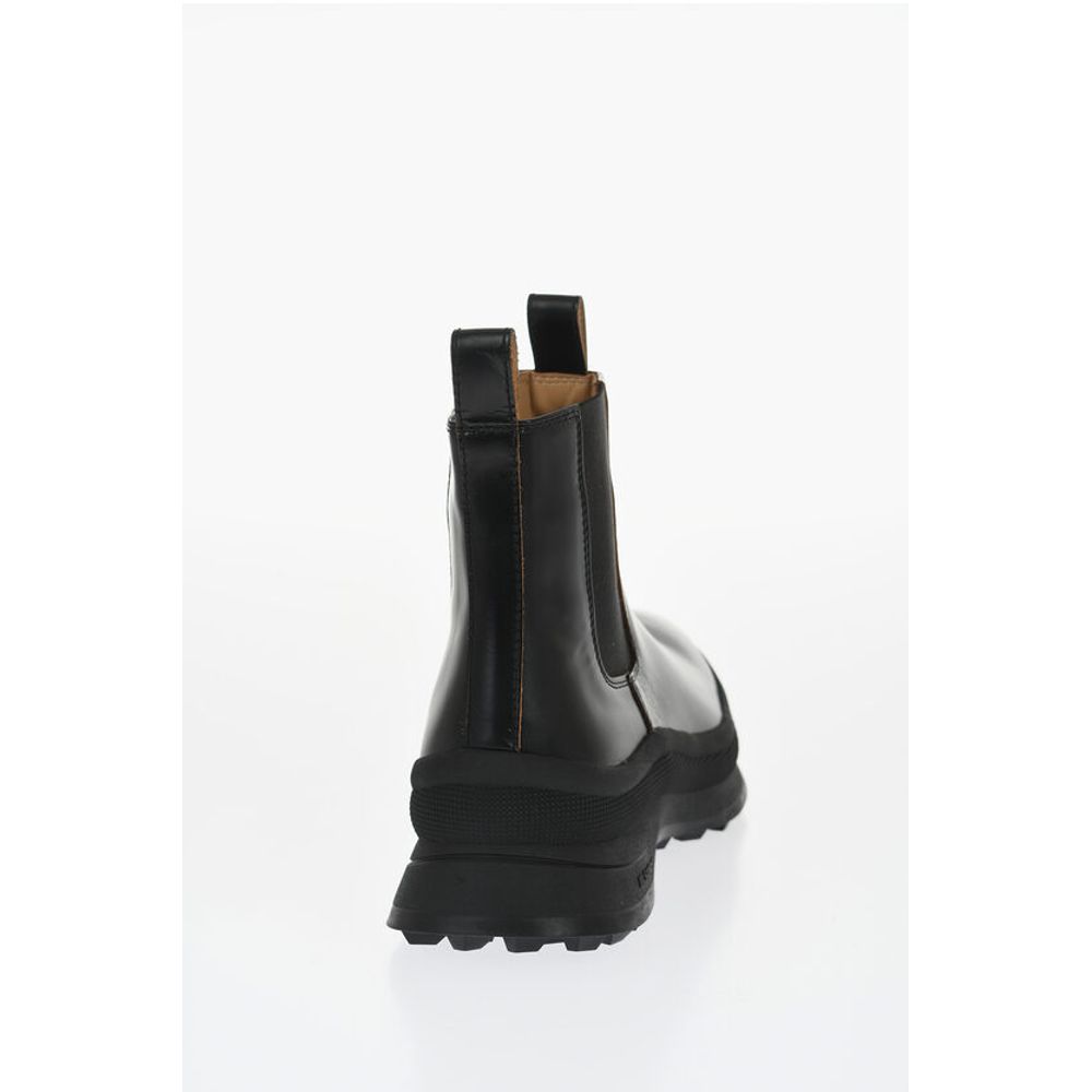 Jil Sander Chelsea Booties aus Leder mit Vibram-Sohle