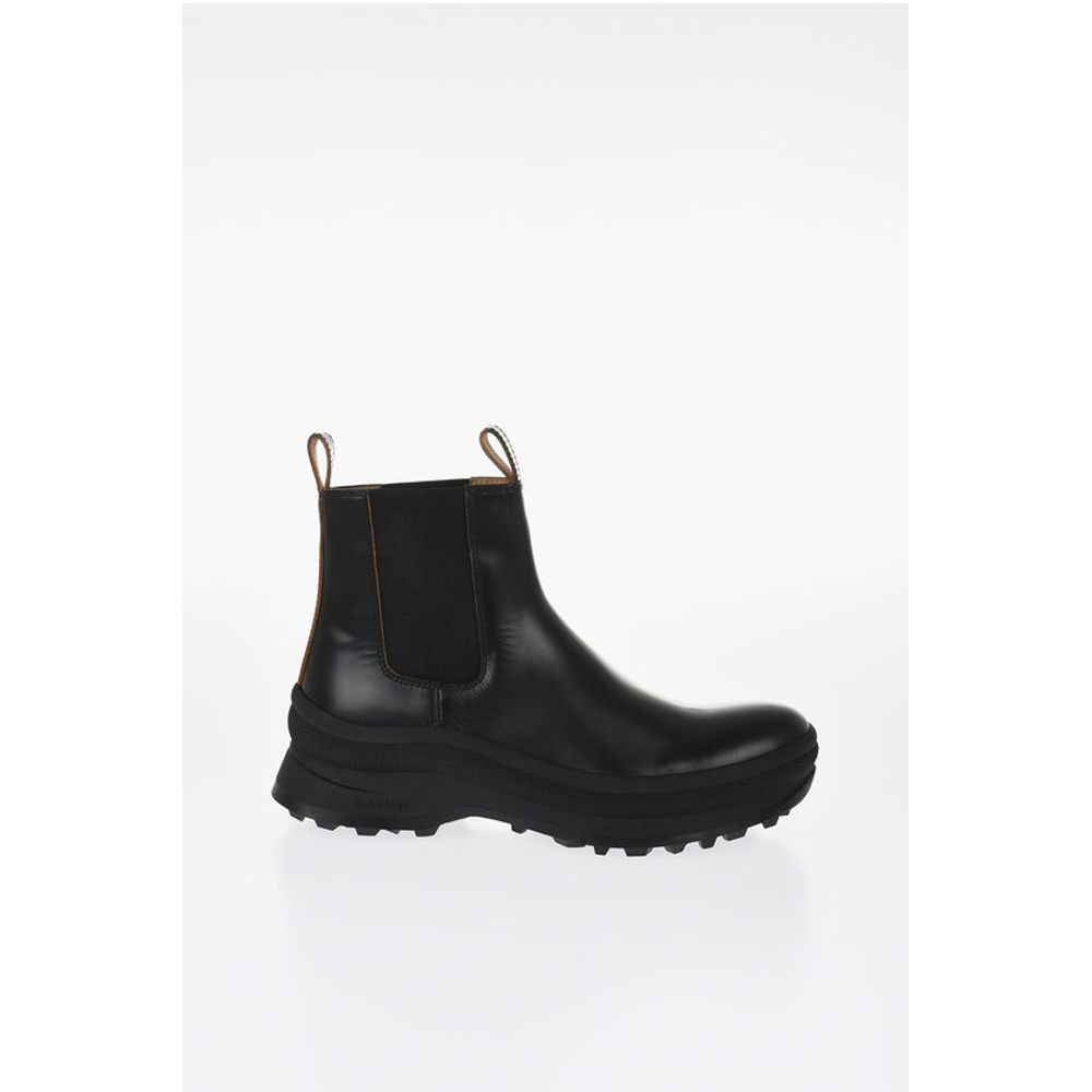 Jil Sander Chelsea Booties aus Leder mit Vibram-Sohle