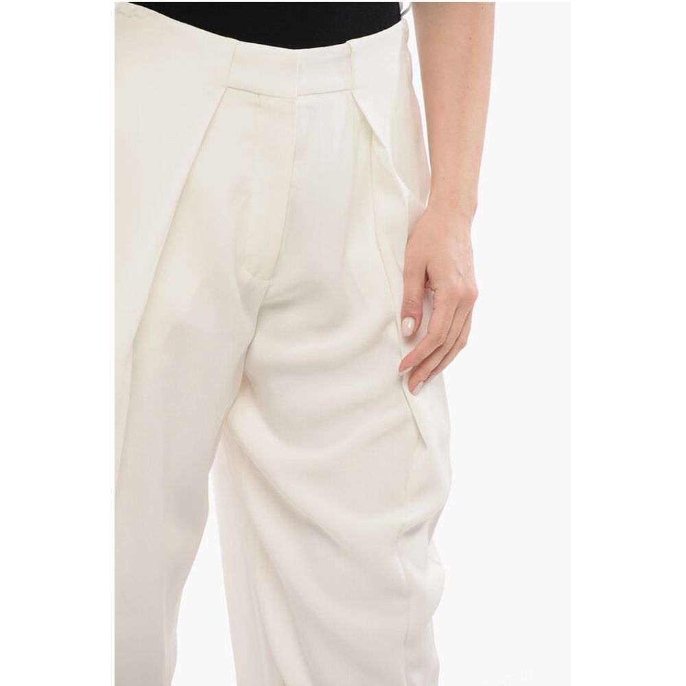 Balmain Einreihige Viskose-Hose in taillierter Passform