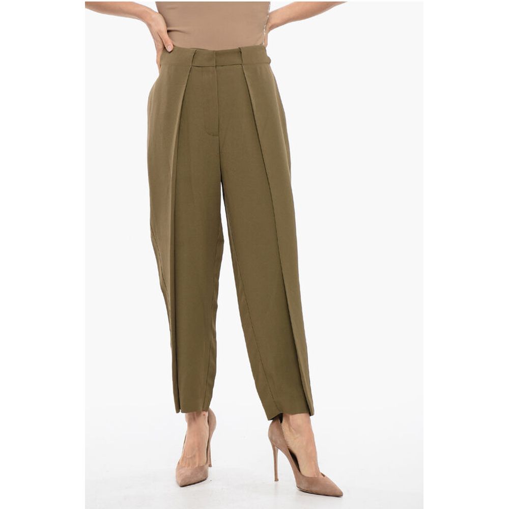 Balmain Einreihige Hose aus Viskose in taillierter Passform