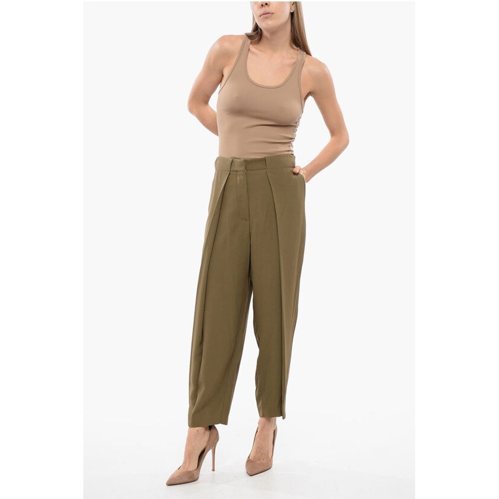 Balmain Einreihige Hose aus Viskose in taillierter Passform