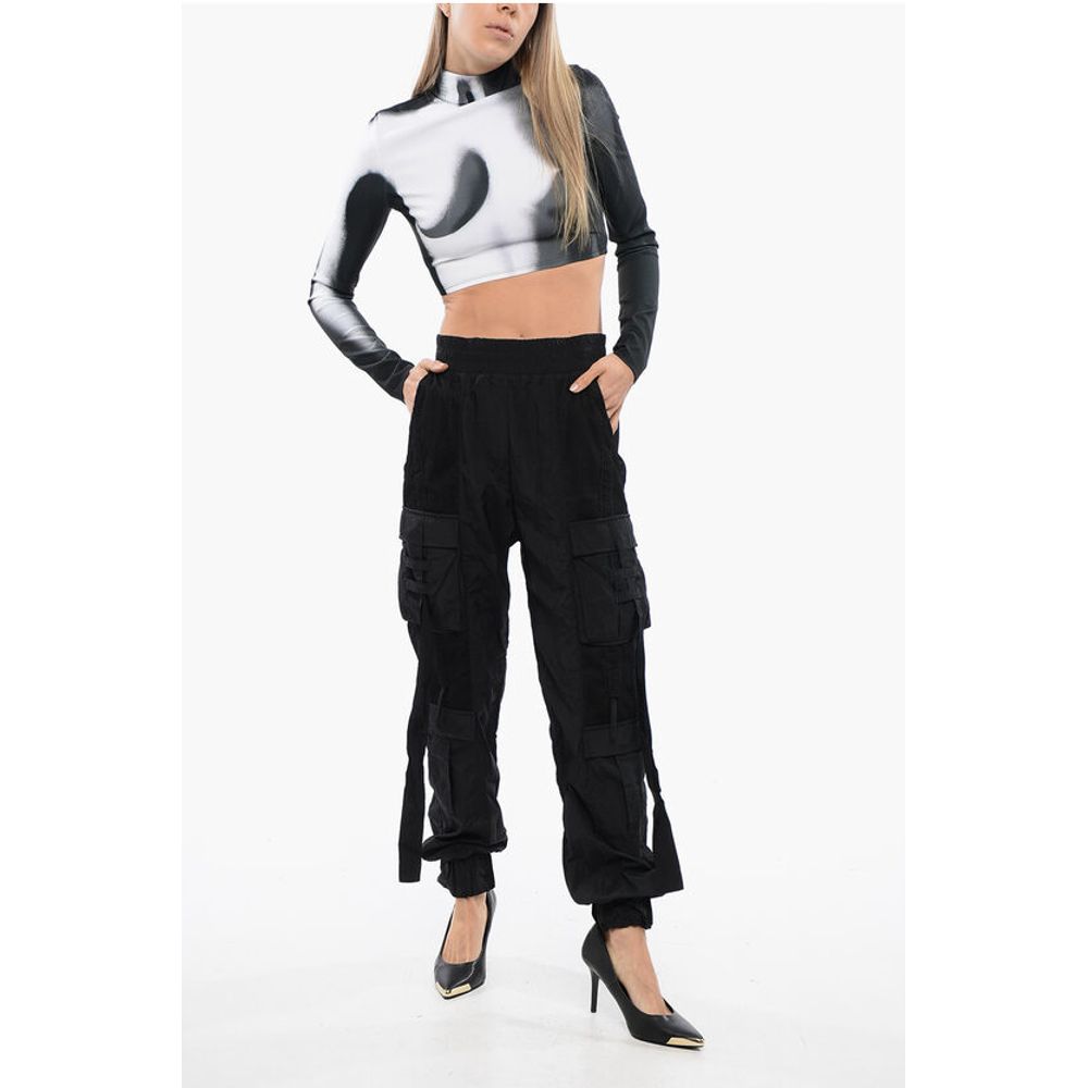 Balmain Cargohose mit Mesh-Details