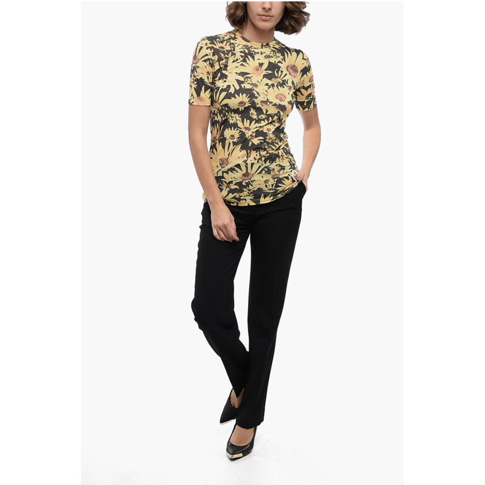 Jil Sander T-Shirt mit Rundhalsausschnitt SUNFLOWER Tech Cotton