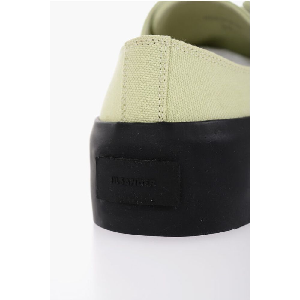Jil Sander Gummisohle JUNGLE Canvas-Schnürsenkel-Sneakers