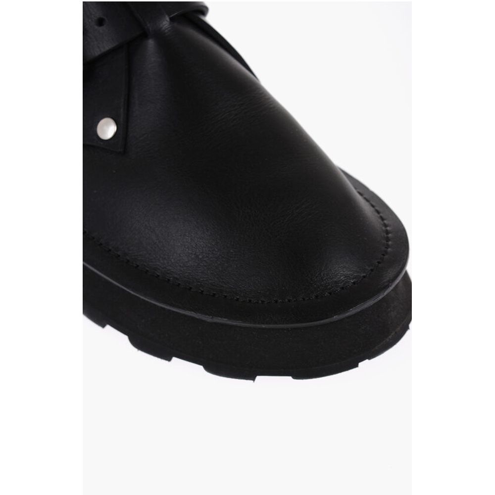 Jil Sander Desert Booties aus Leder mit Schnalle vorne