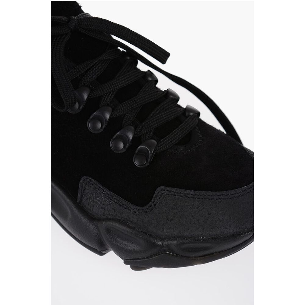 Jil Sander HAIRY Sneakers aus Wildleder mit klobiger Sohle