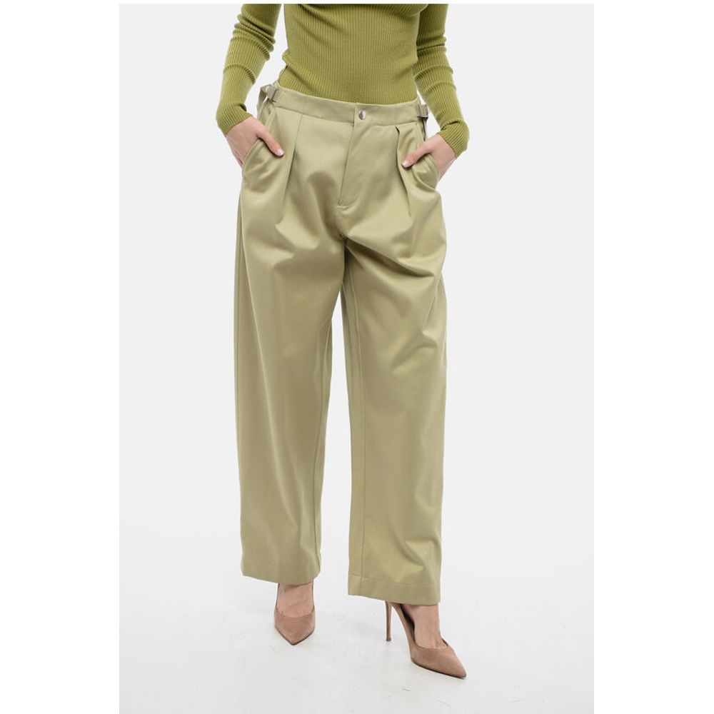 Burberry Plissierte Baloon-Fit-Hose mit Halbgürtel