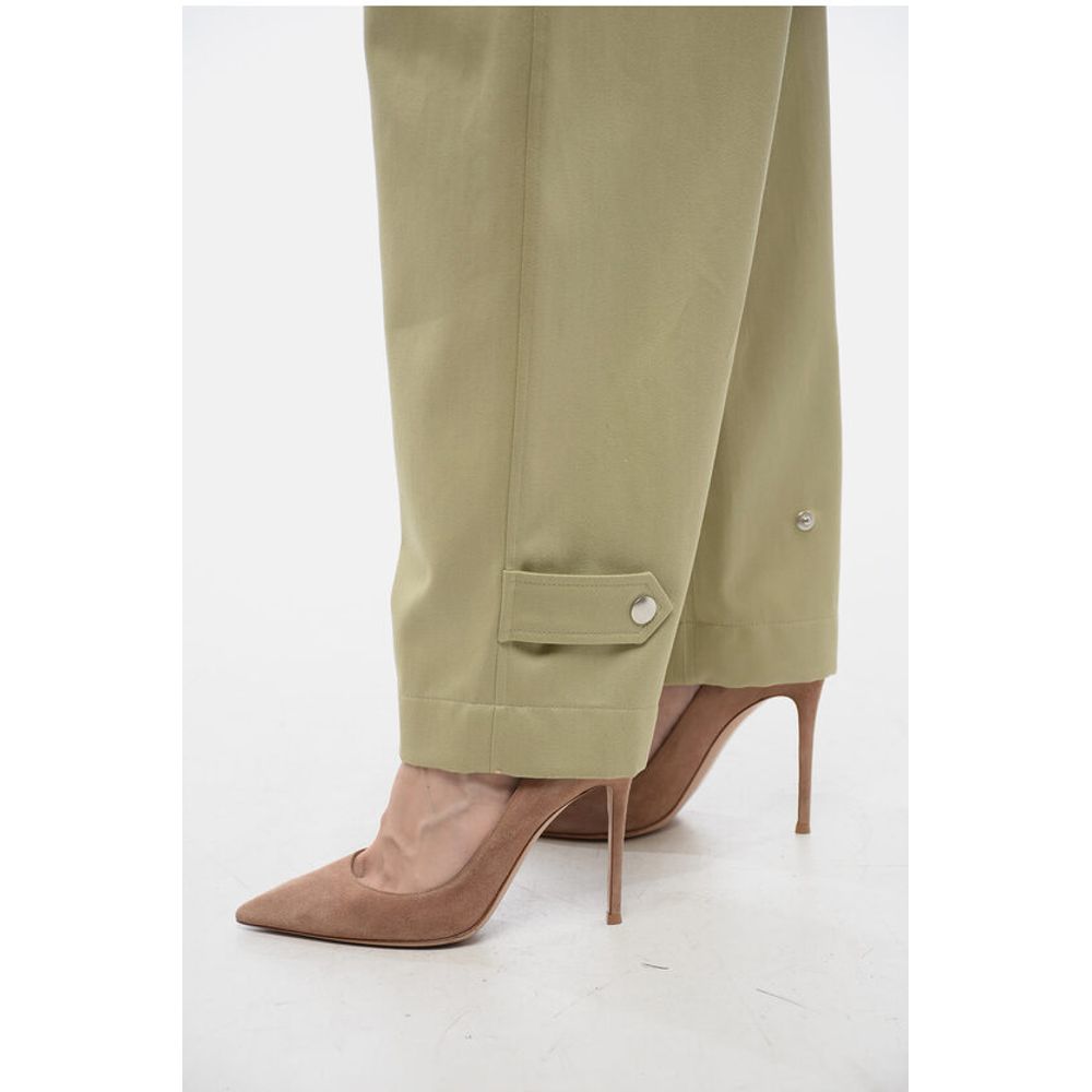 Burberry Plissierte Baloon-Fit-Hose mit Halbgürtel