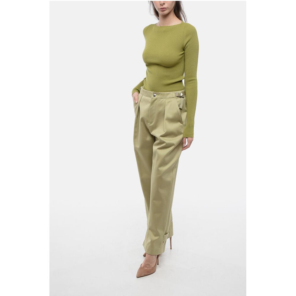 Burberry Plissierte Baloon-Fit-Hose mit Halbgürtel