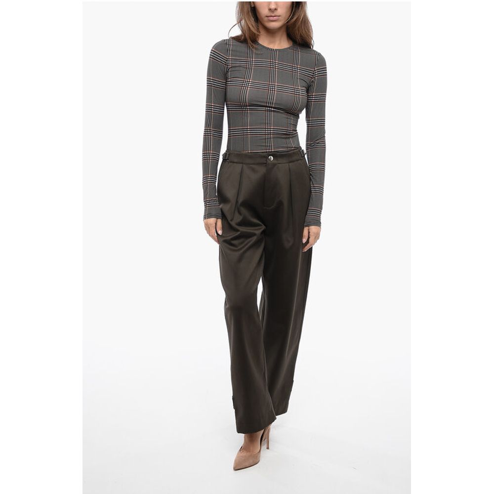 Burberry Plissierte Baloon-Fit-Hose mit Halbgürtel
