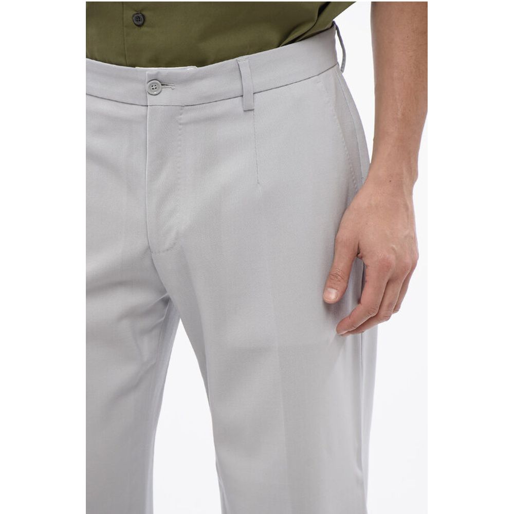 Dolce & Gabbana 4-Taschen-Hose aus Stretchwolle mit Gürtelschlaufen